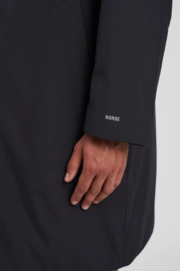 Norse Projects OUTERWEAR^Vargo Gore-Tex Windstopper Raglan Mac Battleship Grey