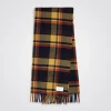 Norse Projects ACCESSORIES^Virgin Wool Checked Scarf Dark Navy