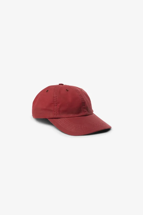 Norse Projects CAPS^Wax 6-Panel Cap Burgundy