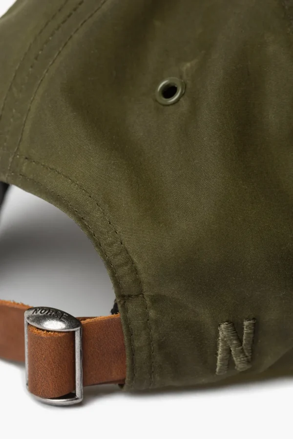 Norse Projects CAPS^Wax 6-Panel Cap Beech Green