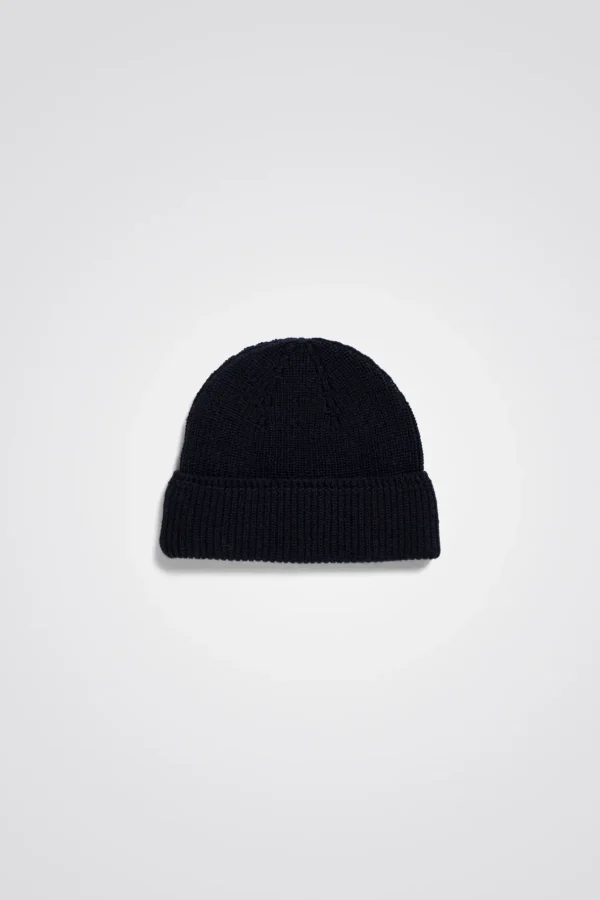 Norse Projects BEANIES^Wool Cotton Rib Beanie Dark Navy